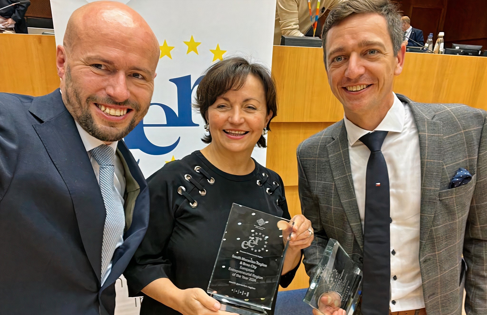 Jihomoravský kraj a město Brno jsou Evropským podnikatelským regionem 2024